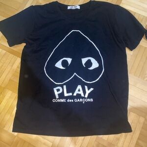 Comme des Garcons PLAY Black Short Sleeve Tee
